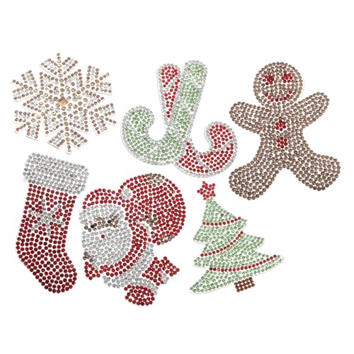 DOITOOL 6 Stück Weihnachtsdiamantaufkleber Bling Verzierungen Strass-weihnachtsdekor Kleiderverzierungen Weihnachten Für Kleidung Applikationen Aus Strass Strasskleberaufkleber DOITOOL 6 Stück Weihnachtsdiamantaufkleber Bling Verzierungen Strass-weihnachtsdekor Kleiderverzierungen Weihnachten Für Kleidung Applikationen Aus Strass Strasskleberaufkleber von DOITOOL