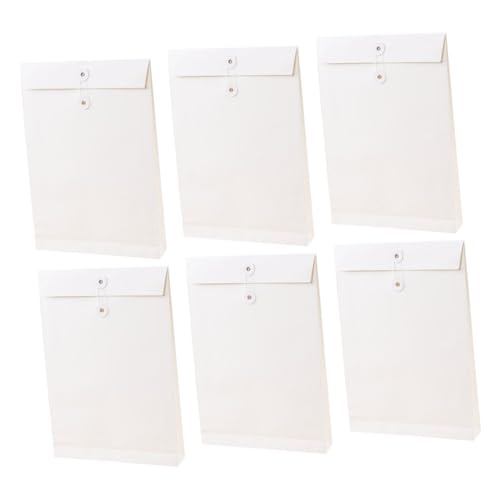 DOITOOL 6 Stück Weiße Dokumententaschen mit Großem Fassungsvermögen Robuste Papier Organizer für Büro und Reisen Stilvolle Aktenhüllen zur Aufbewahrung von Dokumenten und Schreibwaren DOITOOL 6 Stück Weiße Dokumententaschen mit Großem Fassungsvermögen Robuste Papier Organizer für Büro und Reisen Stilvolle Aktenhüllen zur Aufbewahrung von Dokumenten und Schreibwaren von DOITOOL