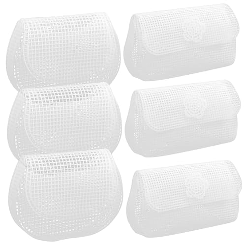 DOITOOL 6 x Kunststoff-Mesh-Leinwand-Blätter zum Basteln, Nähen und Sticken, für Häkeltaschen, Geldbörsen und Quilt-Projekte von DOITOOL