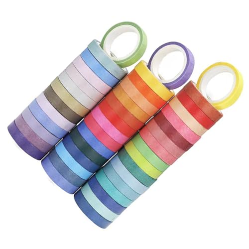 DOITOOL 60 Rollen Einfarbiges Klebeband klebrig the washi tape bastelzubehör geburtstags pailettenband geburtstagsmitgebsl dünne Washi-Tapes DIY-Bänder Japanisches Papier DOITOOL 60 Rollen Einfarbiges Klebeband klebrig the washi tape bastelzubehör geburtstags pailettenband geburtstagsmitgebsl dünne Washi-Tapes DIY-Bänder Japanisches Papier von DOITOOL