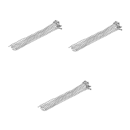DOITOOL 60 Stck. Teiliges Metall Kugelkette Silberfarben mit Vernickelter Oberfläche und Connector Verschluss Langlebige Kette für Anhänger Schlüsselanhänger Bastelprojekte DOITOOL 60 Stck. Teiliges Metall Kugelkette Silberfarben mit Vernickelter Oberfläche und Connector Verschluss Langlebige Kette für Anhänger Schlüsselanhänger Bastelprojekte von DOITOOL