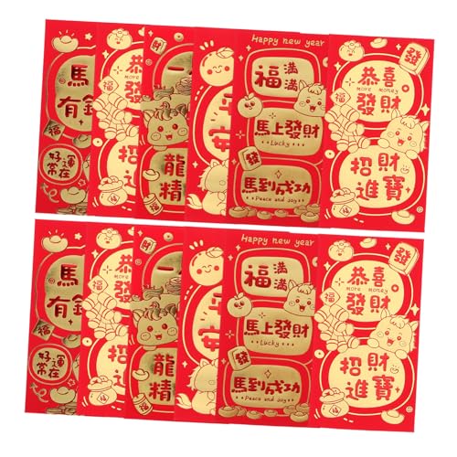 DOITOOL 60 Stück Jahr Des Pferdes Rote Umschläge Chinesische Hongbao Glückspäckchen für Neujahrsfest Hochzeit Geburtstag Lunar Fest Feier DOITOOL 60 Stück Jahr Des Pferdes Rote Umschläge Chinesische Hongbao Glückspäckchen für Neujahrsfest Hochzeit Geburtstag Lunar Fest Feier von DOITOOL