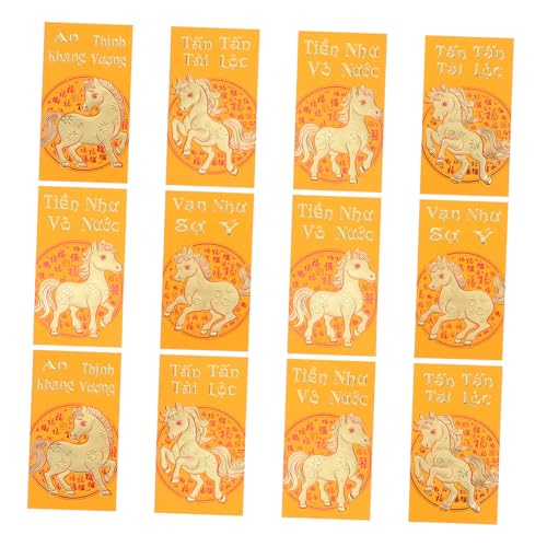DOITOOL 60 Stück Jahr Des Pferdes Traditionelle Vietnamesische Rote Umschläge Goldene Lunar Year Umschläge Langlebig für Frühlingsfest Geldgeschenke Familienfeiern DOITOOL 60 Stück Jahr Des Pferdes Traditionelle Vietnamesische Rote Umschläge Goldene Lunar Year Umschläge Langlebig für Frühlingsfest Geldgeschenke Familienfeiern von DOITOOL