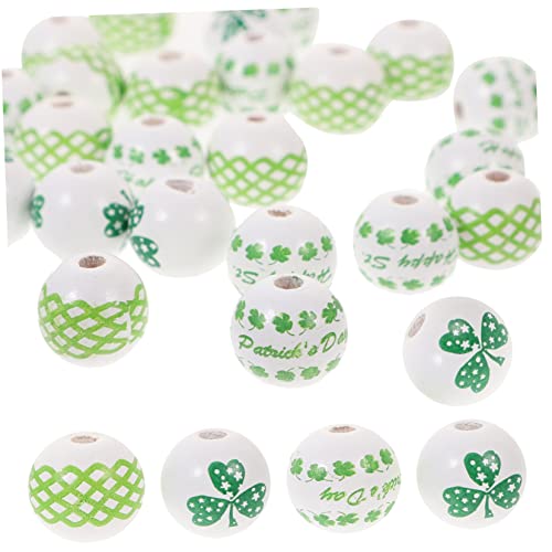 DOITOOL 60 Stück Patrick's Day Holzperlen Bunte DIY Schmuckzubehör für Bastelprojekte für Armbänder und Kreative Dekorationen DOITOOL 60 Stück Patrick's Day Holzperlen Bunte DIY Schmuckzubehör für Bastelprojekte für Armbänder und Kreative Dekorationen von DOITOOL