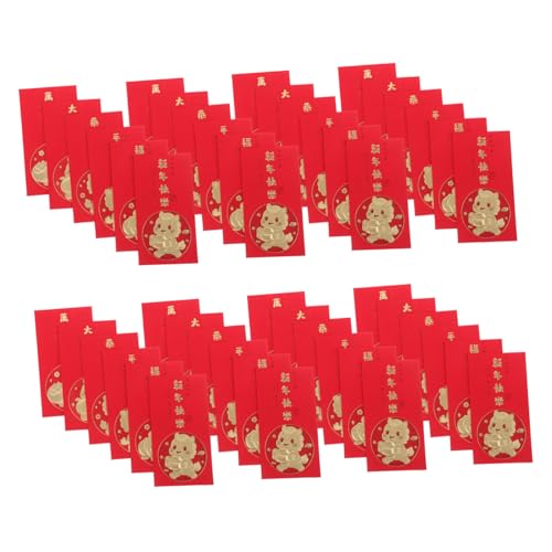 DOITOOL 60 Stück Rote Umschläge Jahr Des Pferdes Große Kapazität Kreative Karton Pferde Motiv Glücksgeldumschläge Für Lunar Year Tet Geschenkverpackung DOITOOL 60 Stück Rote Umschläge Jahr Des Pferdes Große Kapazität Kreative Karton Pferde Motiv Glücksgeldumschläge Für Lunar Year Tet Geschenkverpackung von DOITOOL
