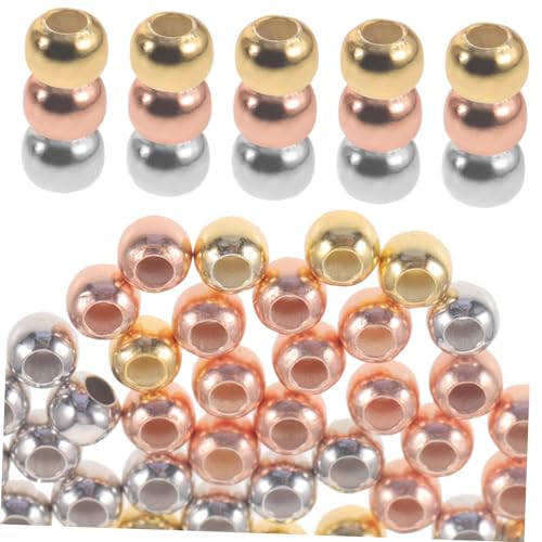 DOITOOL 60 Stück Runde Spacer Perlen für DIY Schmuck Hochwertige Silber Perlen für Armbänder Ohrringe für Bastelprojekte und Schmuckliebhaber DOITOOL 60 Stück Runde Spacer Perlen für DIY Schmuck Hochwertige Silber Perlen für Armbänder Ohrringe für Bastelprojekte und Schmuckliebhaber von DOITOOL