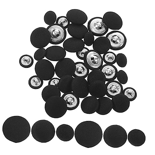 DOITOOL 60 Stück Stoffknöpfe runde Mantelknöpfe Vintage -Tasten Jackenknöpfe Mantelknöpfe selber machen sortierte Knöpfe Zierknöpfe nähen Pulloverknöpfe Polyester Black DOITOOL 60 Stück Stoffknöpfe runde Mantelknöpfe Vintage -Tasten Jackenknöpfe Mantelknöpfe selber machen sortierte Knöpfe Zierknöpfe nähen Pulloverknöpfe Polyester Black von DOITOOL