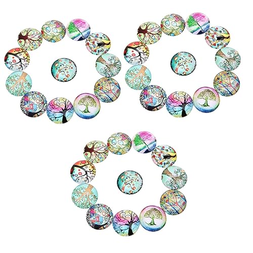 DOITOOL 60 Stück Teiliges Cabochon Runde Bunte DIY Schmuck Patches Baum Muster Kreative Aufkleber für Schmuckherstellung und Bastelarbeiten DOITOOL 60 Stück Teiliges Cabochon Runde Bunte DIY Schmuck Patches Baum Muster Kreative Aufkleber für Schmuckherstellung und Bastelarbeiten von DOITOOL