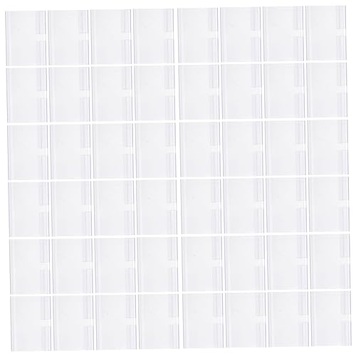 DOITOOL 60 Stück Teiliges Etikettenhalter für Preisschilder Beschreibbare Kartenständer für Supermärkte Geschäfte und Restaurants Transparente Preisdisplay Boards von DOITOOL