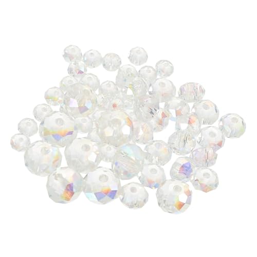 DOITOOL 60 Stück Transparente Ab-farbige Perlen Halskettenzauber Perlen Für Schmuckhersteller Anhänger Für Die Schmuckherstellung Diy Schmuck Lose Perlen Abstandsperle Charms-perlen Glas von DOITOOL