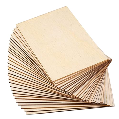 DOITOOL 60 Stück Unlackierte Rechteckige Holzplatten für Bastelarbeiten zum Bemalen Gravieren und Diy Projekten Natürliches Holz für Kreative Gestaltung DOITOOL 60 Stück Unlackierte Rechteckige Holzplatten für Bastelarbeiten zum Bemalen Gravieren und Diy Projekten Natürliches Holz für Kreative Gestaltung von DOITOOL
