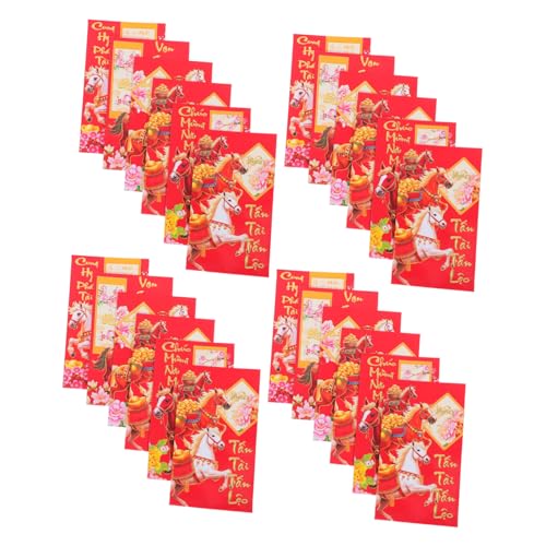 DOITOOL 60 Stück Vietnamesische Rote Umschläge Pferdejahr Langes Design Asiatische Glücksgeldumschläge Robustes Papier Für Lunar Year Frühlingsfest Geschenkverpackung DOITOOL 60 Stück Vietnamesische Rote Umschläge Pferdejahr Langes Design Asiatische Glücksgeldumschläge Robustes Papier Für Lunar Year Frühlingsfest Geschenkverpackung von DOITOOL