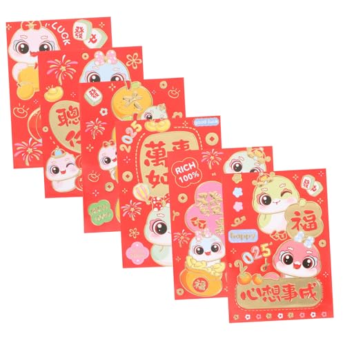 DOITOOL 60 Stück rote Umschlagtasche Chinesische rote Pakete chinesisches neues jahr rotes paket chinesische neujahrsumschläge chinesischer roter umschlag Papier von DOITOOL