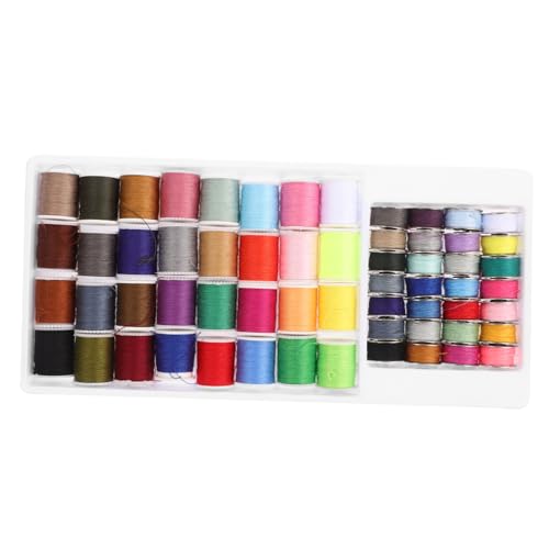 DOITOOL 60 Teiliges Spezialgarn Für Nähmaschinen Set Kleidungsstück Schwarze Nähte Nähgarn Grundgarn Anfänger Alle Lieferungen Stickerei Handnähzubehör Polyester von DOITOOL
