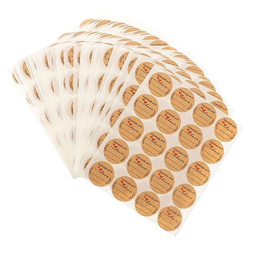 DOITOOL 600 Blatt Aufkleber Etikett Weiß Farbig Groß Hochzeit Vinyl Wiederverwendbar Etiketten Gemacht Aufkleber Namensschilder Aufkleber Für Geschenkverpackungen Kraftpapier von DOITOOL
