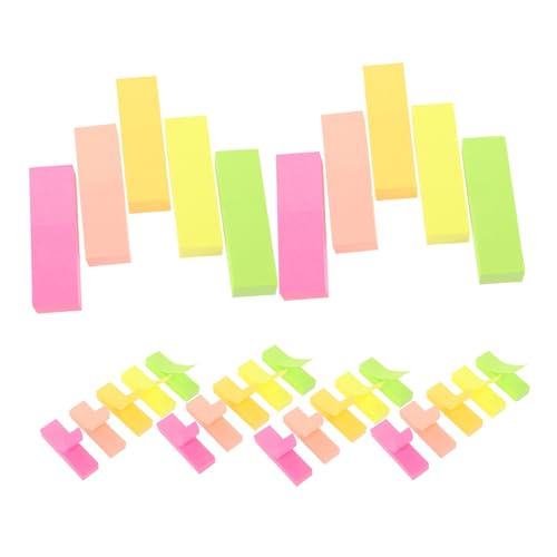 DOITOOL 600 Stück Bunte Lesezeichen Etiketten Für Schulfächer Etikettenaufkleber Buch Selbstklebende Notizen Pastell Post Notizen Tab Aufkleber Für Notizbücher Buchseiten von DOITOOL