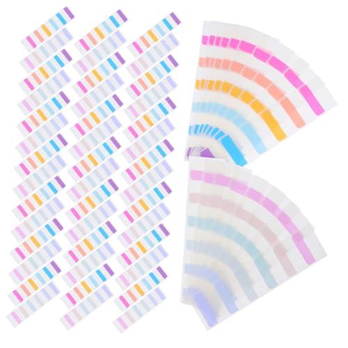 DOITOOL 600 Stück Farbindex Tags Selbstklebende Index Tabs Lesezeichen Sticker Selbstklebende Tabs Buchindex von DOITOOL