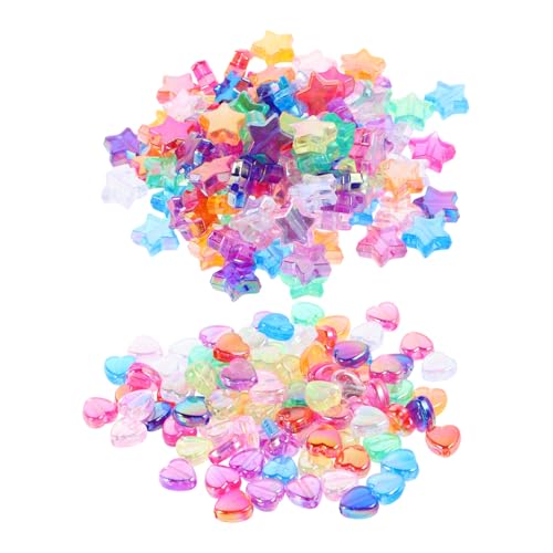 DOITOOL 600 Stück Handgearbeitete Perlen Für Schmuckarmbänder Süße Armbandanhänger Bettelarmband Abstandshalter Perlenketten Zum Valentinstag Basteln Acryl von DOITOOL