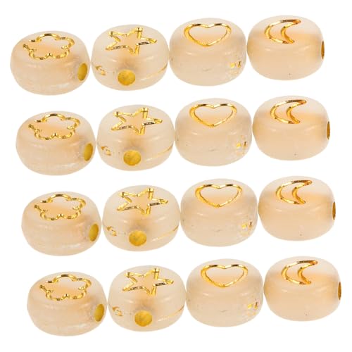 DOITOOL 600 Stück Leuchtende Acrylperlen Flach mit Herz Stern Mond in Langlebig Leicht für DIY Schmuckherstellung von Halsketten und Armbändern Nachtleuchtend Abstandshalter DOITOOL 600 Stück Leuchtende Acrylperlen Flach mit Herz Stern Mond in Langlebig Leicht für DIY Schmuckherstellung von Halsketten und Armbändern Nachtleuchtend Abstandshalter von DOITOOL