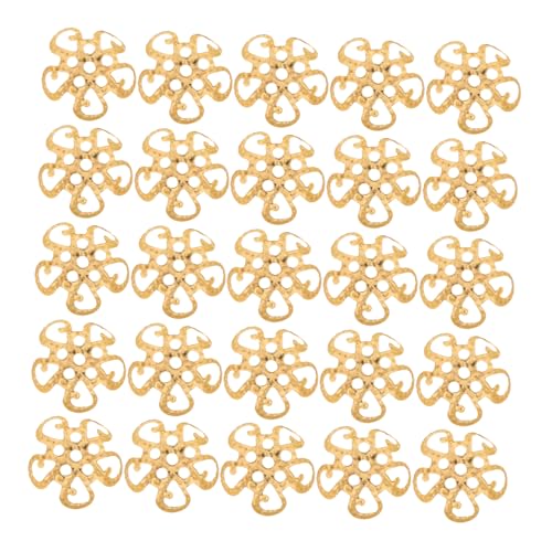 DOITOOL 600 Stück Metall Perlenkappen mit Filigranem Blumen hohlraumdesign Langlebige Schmuckzubehör Endkappen für DIY Armbänder Ohrringe Halsketten Goldfarben von DOITOOL