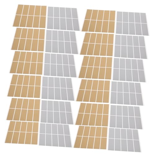DOITOOL 600 Stück -aufkleber Rechteckig Selbstklebend Silber Gold DIY Scratch Rewards Sticker für Gender Reveal Party Spiele Überraschungskarten von DOITOOL