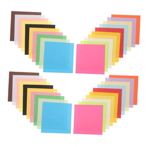 DOITOOL 600 Stücke Origami doppelseitig handgefertigt Basteln mit Papierfalten Papier für Kunsthandwerk kopieren buntes Bastelpapier DIY Kunsthandwerk Baupapier für Handwerk Kunstbaupapier von DOITOOL