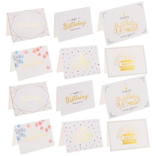 DOITOOL 60Stücke Geburtstagskarten Mit Dankesgruß Elegante Klappkarten Für Besondere Anlässe Exquisite Designs Für Freunde Und Familie Und Stilvolle DOITOOL 60Stücke Geburtstagskarten Mit Dankesgruß Elegante Klappkarten Für Besondere Anlässe Exquisite Designs Für Freunde Und Familie Und Stilvolle von DOITOOL