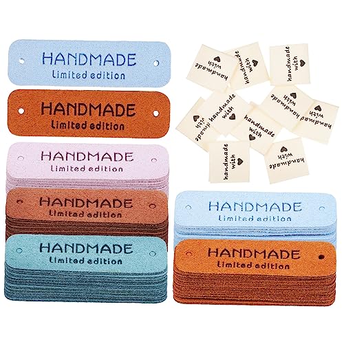 DOITOOL 60Stücke Handmade Etiketten für Kleidung Personalisierte Nähetiketten Leder und Herzmuster DIY Zubehör zum Aufnähen für Taschen Hüte Rucksäcke Langlebig DOITOOL 60Stücke Handmade Etiketten für Kleidung Personalisierte Nähetiketten Leder und Herzmuster DIY Zubehör zum Aufnähen für Taschen Hüte Rucksäcke Langlebig von DOITOOL