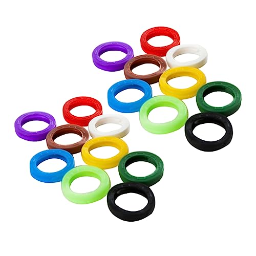DOITOOL 60Stücke Silikon Schlüsselkappen Farbige Schlüsselringe für Einfache Identifikation Elastische Schlüsselmarkierungen für Türschlüssel und Zufällig DOITOOL 60Stücke Silikon Schlüsselkappen Farbige Schlüsselringe für Einfache Identifikation Elastische Schlüsselmarkierungen für Türschlüssel und Zufällig von DOITOOL