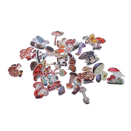 DOITOOL 66 Blatt Vintage Scrapbook Sticker Retro Pilz Aufkleber Sicherem für Diy Tagebuch Scrapbooking Handarbeit Dekoration Langlebig und Detailreich Pack von DOITOOL