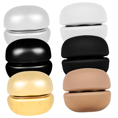 DOITOOL 6Paare Magnetische Hijab Clips Runder Magnetverschluss für Schals Kleidung und Accessoires Farben Exquisites und Elegantes Design von DOITOOL