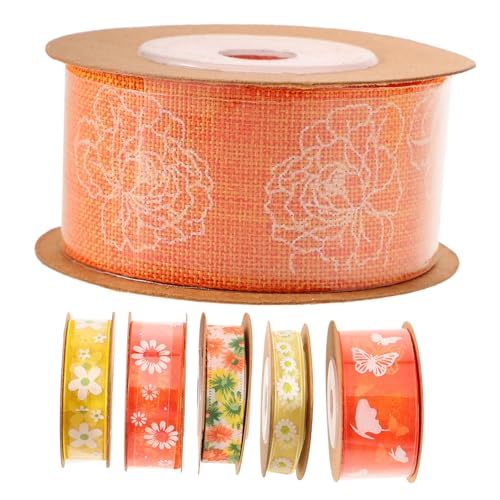 DOITOOL 6Rollen Blumenmuster Geschenkband Schneidbares Bastelband Für DIY Projekte Pro Für Haaraccessoires Hochzeitsdekoration Und Bastelideen DOITOOL 6Rollen Blumenmuster Geschenkband Schneidbares Bastelband Für DIY Projekte Pro Für Haaraccessoires Hochzeitsdekoration Und Bastelideen von DOITOOL