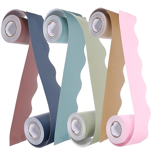 DOITOOL 6Rollen Gewelltes Randpapier Für Pinnwände Und Klassenraumdekoration Bulletin Randbesätze Für Zufällige DOITOOL 6Rollen Gewelltes Randpapier Für Pinnwände Und Klassenraumdekoration Bulletin Randbesätze Für Zufällige von DOITOOL