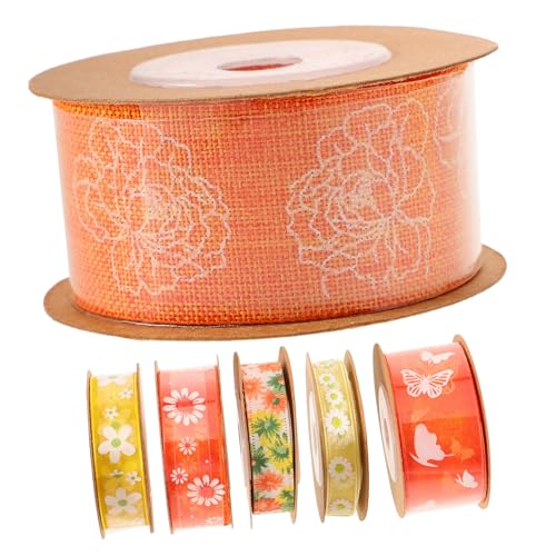 DOITOOL 6Rollen Multifunktionales Geschenkband mit Blumenmuster Schneidbar Strapazierfähiges Bastelband für Hochzeiten DIY Haarbänder Dekoration und Mehr DOITOOL 6Rollen Multifunktionales Geschenkband mit Blumenmuster Schneidbar Strapazierfähiges Bastelband für Hochzeiten DIY Haarbänder Dekoration und Mehr von DOITOOL
