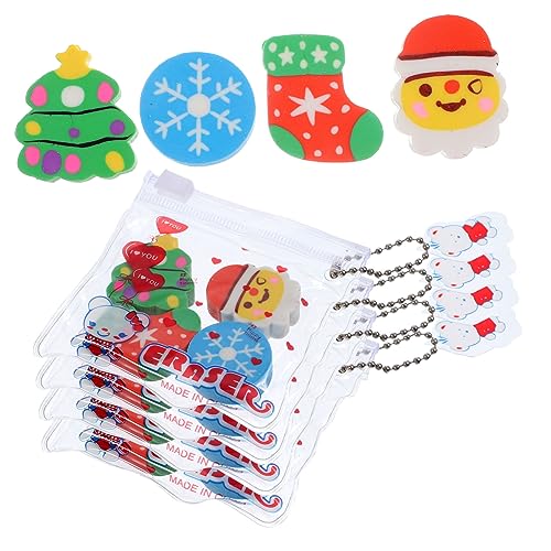 DOITOOL 6Sätze Weihnachts Radiergummis Verschiedenen Formen Hochwertige und Sichere Radiergummis für Schule und Party als Weihnachtsgeschenk und Dekoration DOITOOL 6Sätze Weihnachts Radiergummis Verschiedenen Formen Hochwertige und Sichere Radiergummis für Schule und Party als Weihnachtsgeschenk und Dekoration von DOITOOL