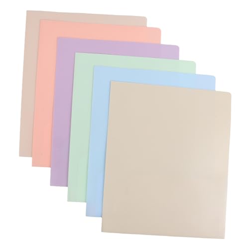 DOITOOL 6Stücke Macaron Farben PP Aktenordner mit Doppeltasche Robuster Dokumentenhalter für Büro Schule und Zuhause Vielseitiger Organizer von DOITOOL