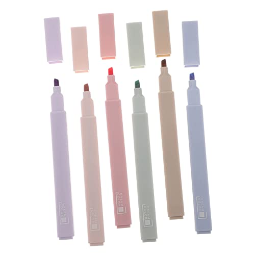 DOITOOL 6Stücke Pastell Highlights Marker Stifte Fluoreszierende Textmarker für Studenten für Schule Büro und Kreative Projekte Glattes Schreiben ohne Tintenleck DOITOOL 6Stücke Pastell Highlights Marker Stifte Fluoreszierende Textmarker für Studenten für Schule Büro und Kreative Projekte Glattes Schreiben ohne Tintenleck von DOITOOL
