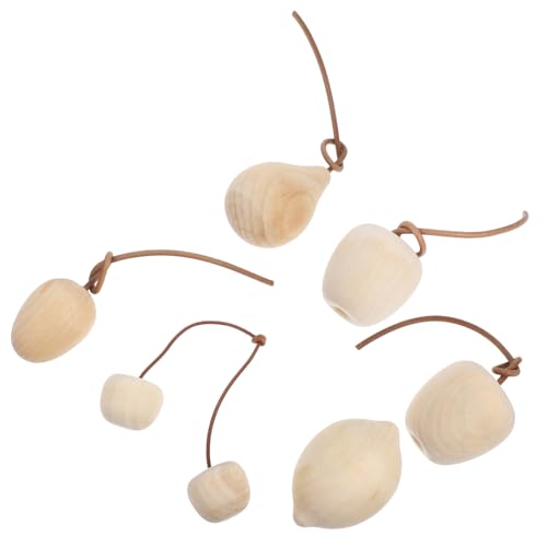 DOITOOL 6Stücke Teiliges DIY Holzfrüchte Unbemalte Früchte Dekorationen für Kreative Bastelprojekte für Wohnraumgestaltung und Feiertagsdekorationen Birne Zitrone Apfel Kirsche DOITOOL 6Stücke Teiliges DIY Holzfrüchte Unbemalte Früchte Dekorationen für Kreative Bastelprojekte für Wohnraumgestaltung und Feiertagsdekorationen Birne Zitrone Apfel Kirsche von DOITOOL