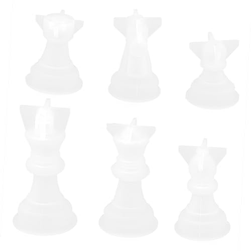 DOITOOL 6Stücke Teiliges Silikon Schachfigur Formen DIY Gießform für Epoxidharz nicht Haftend und Leicht zu Reinigen für Bastelprojekte DOITOOL 6Stücke Teiliges Silikon Schachfigur Formen DIY Gießform für Epoxidharz nicht Haftend und Leicht zu Reinigen für Bastelprojekte von DOITOOL