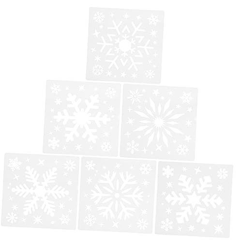 DOITOOL 6Stücke Wiederverwendbare Schablonen Kunstschablonen für Weihnachten für DIY Projekte und Wandkunst von DOITOOL