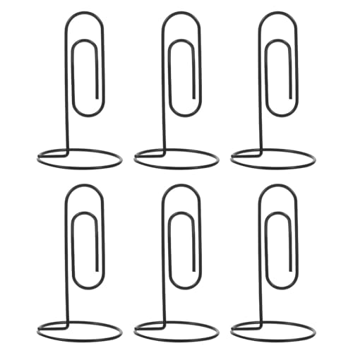 DOITOOL 6er Set Memohalter aus Metall mit Sockel – Vertikale Klammern für Notizen, Tischkarten, Fotos, Menüs im Büro und Restaurant DOITOOL 6er Set Memohalter aus Metall mit Sockel – Vertikale Klammern für Notizen, Tischkarten, Fotos, Menüs im Büro und Restaurant von DOITOOL