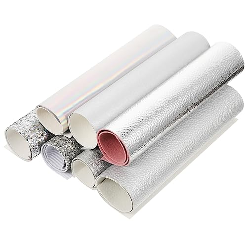 DOITOOL 7 Blätter Lederkombi Polsterstoff Sortierter Stoff Weicher Stoff Kunstlederstoff Pu-leder von DOITOOL