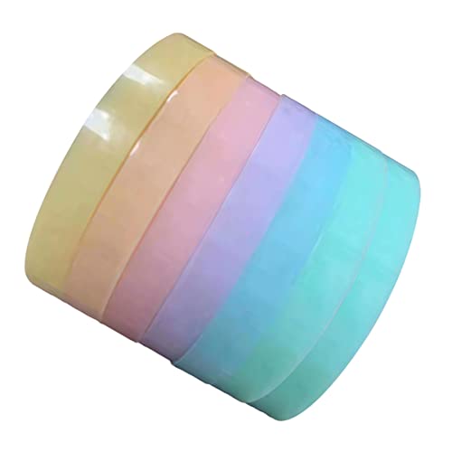DOITOOL 7 Rollen Bunte Klebebänder für Stressabbau Teiliges aus Farbigem Washi Tape für Kreative DIY Projekte und Entspannende Spielstunden für Bastelarbeiten Zufällige Zufällige Farbe von DOITOOL