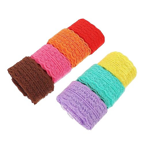 DOITOOL 7 Rollen Spitzenband Diy Dekorationszubehör Farben Helllila Zitronengelb für Unterwäsche Hochzeiten und Bastelprojekte DOITOOL 7 Rollen Spitzenband Diy Dekorationszubehör Farben Helllila Zitronengelb für Unterwäsche Hochzeiten und Bastelprojekte von DOITOOL