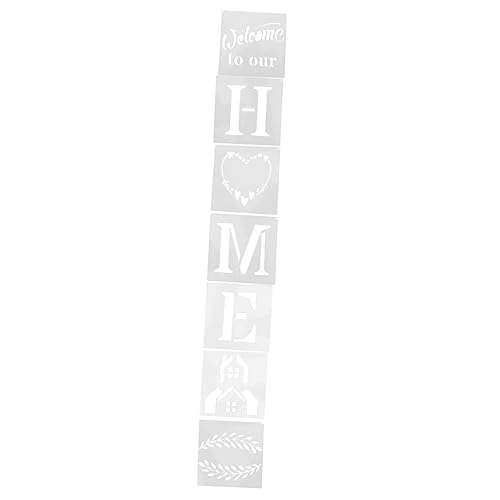 DOITOOL 7 Stück Teiliges Diy Buchstaben Malvorlagen mit Wiederverwendbaren Schablonen für Kreative Wandgestaltung für Umweltfreundliche Home Dekoration von DOITOOL