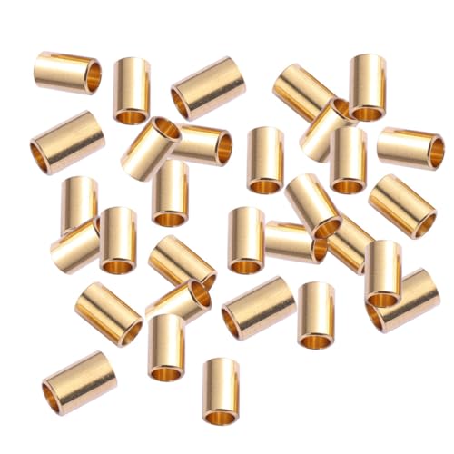 DOITOOL 70 Stück Quetschperlen Kleine Kupfer Abstandsperlen Zylinder Zur Schmuckherstellung Halsketten Anhänger Verschluss Und Armbandherstellung DOITOOL 70 Stück Quetschperlen Kleine Kupfer Abstandsperlen Zylinder Zur Schmuckherstellung Halsketten Anhänger Verschluss Und Armbandherstellung von DOITOOL