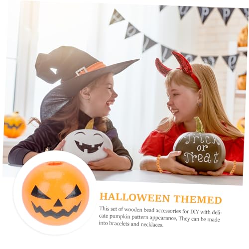 DOITOOL 700 Stck. Halloween Holzperlen mit Geschnitztem Kürbisgesicht DIY Holzperlen für Festivaldeko Halloween Bastelzubehör mit Praktischem Naturfarben Vielseitig für Handwerksprojekte DOITOOL 700 Stck. Halloween Holzperlen mit Geschnitztem Kürbisgesicht DIY Holzperlen für Festivaldeko Halloween Bastelzubehör mit Praktischem Naturfarben Vielseitig für Handwerksprojekte von DOITOOL