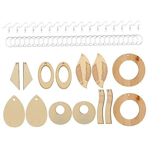 DOITOOL 70Stücke DIY Holzohrring Materialset Unvollendete Holz Ohranhänger mit Ohrhaken und Sprungringen für Schmuckgestaltung für Handmade Ohrringe und Bastelprojekte DOITOOL 70Stücke DIY Holzohrring Materialset Unvollendete Holz Ohranhänger mit Ohrhaken und Sprungringen für Schmuckgestaltung für Handmade Ohrringe und Bastelprojekte von DOITOOL