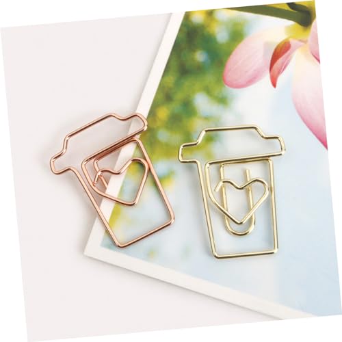 DOITOOL 72 Stck Teiliges Kreative Metall Büroklammern in Kaffeetassenform Roségold und Gold Vielseitige und Lesezeichen Clips für Büro Schule und Dokumentenorganisation DOITOOL 72 Stck Teiliges Kreative Metall Büroklammern in Kaffeetassenform Roségold und Gold Vielseitige und Lesezeichen Clips für Büro Schule und Dokumentenorganisation von DOITOOL
