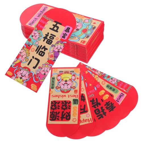 DOITOOL 72 Stück Rote Umschläge Jahr Des Pferdes Glücksbringer Lunar Year Packets mit Traditionellem Chinesischem Design für Frühlingsfest und Festtagsfeiern DOITOOL 72 Stück Rote Umschläge Jahr Des Pferdes Glücksbringer Lunar Year Packets mit Traditionellem Chinesischem Design für Frühlingsfest und Festtagsfeiern von DOITOOL